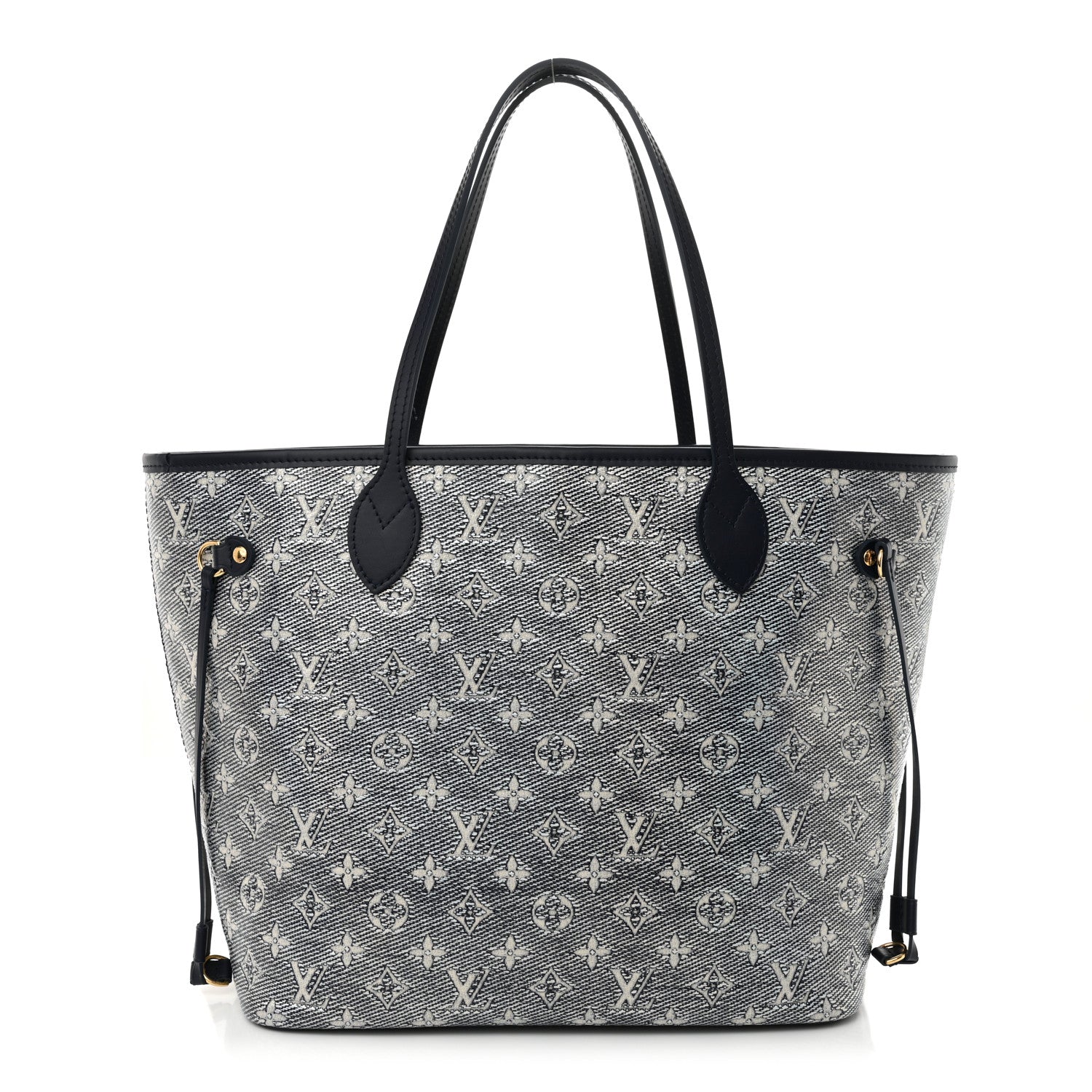 Louis Vuitton Monoglam Neverfull MM Blue 1 of 11