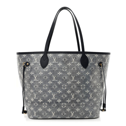 Louis Vuitton Monoglam Neverfull MM Blue 1 of 11