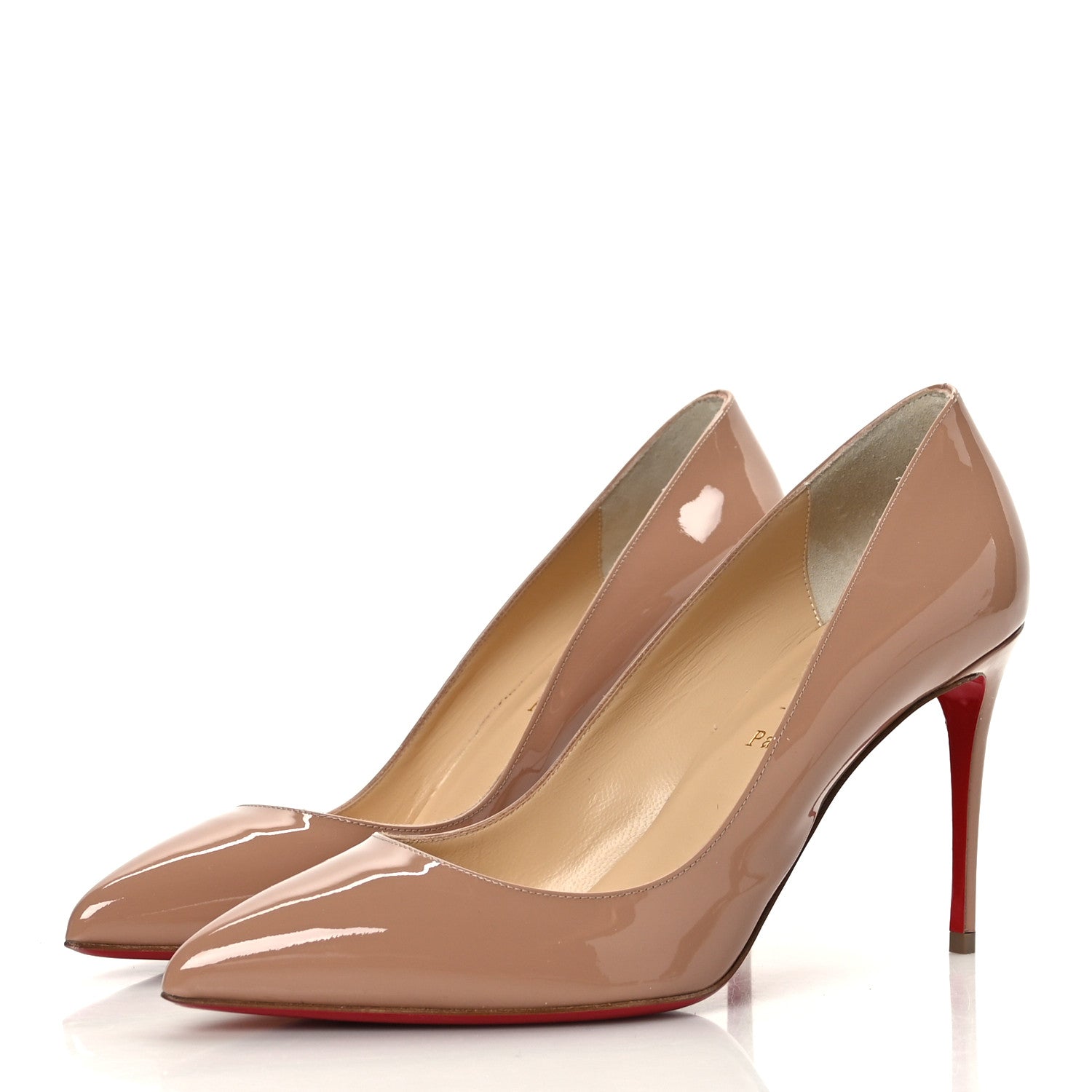 Christian Louboutin Patent Pigalle Follies 85 Pumps 40.5 Nude 3 of 7
