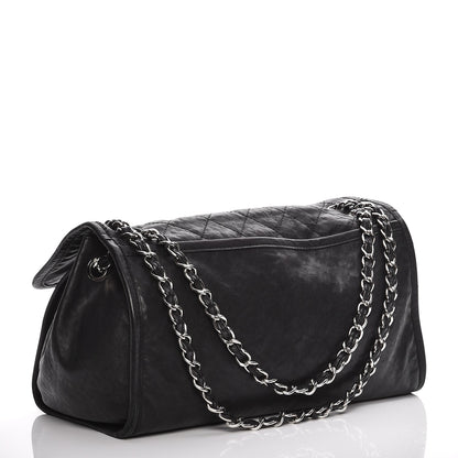 Chanel Calfskin Quilted Large Natural Beauty Flap Black 3 of 12