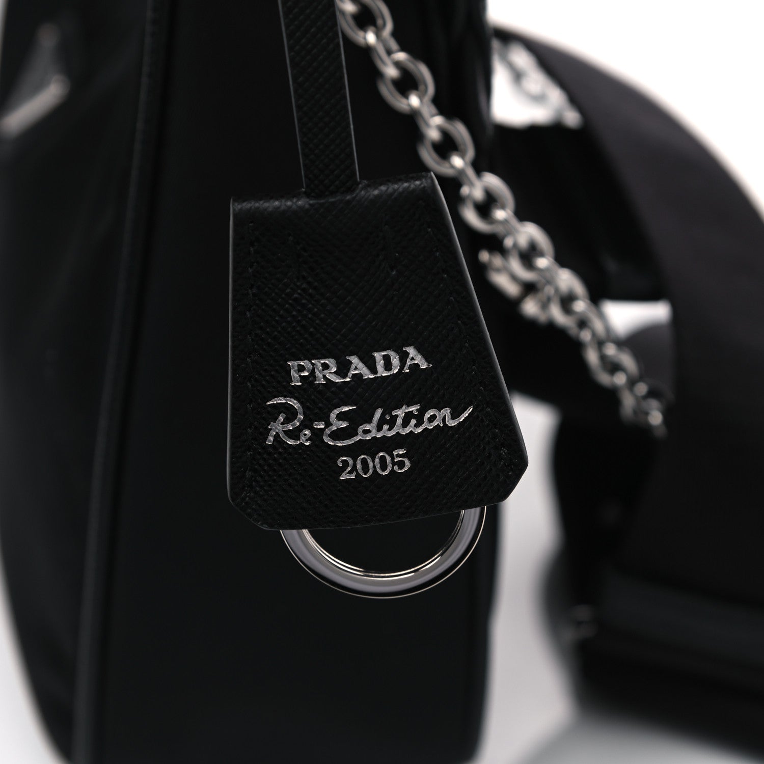 Prada Nylon Re-Edition 2005 Shoulder Bag Black 12 of 14