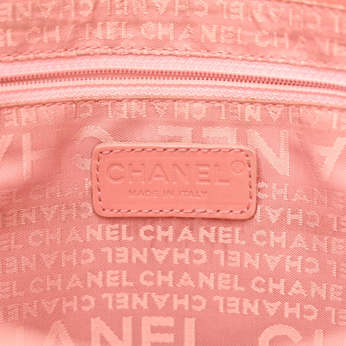 Caviar Square Stitched Tote Pink