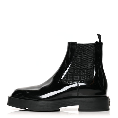Givenchy Patent Logo Chelsea Boots 38 Black 1 of 9