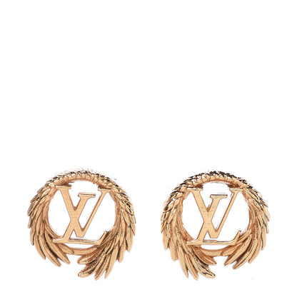 Louis Vuitton Angel Stud Earrings Gold 1 of 5