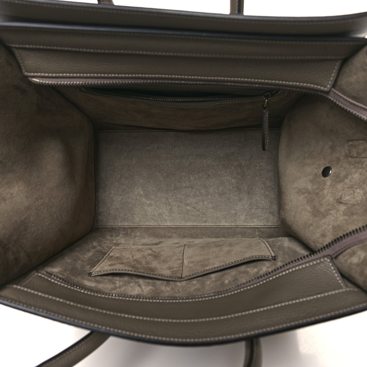 Drummed Calfskin Mini Luggage Souris