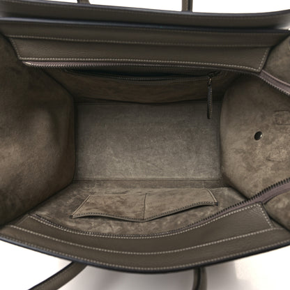 Celine Drummed Calfskin Mini Luggage Souris 5 of 13