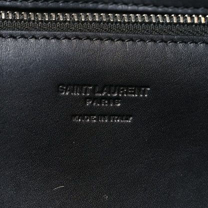 Saint Laurent Raffia Medium Panier Bag Black 6 of 11