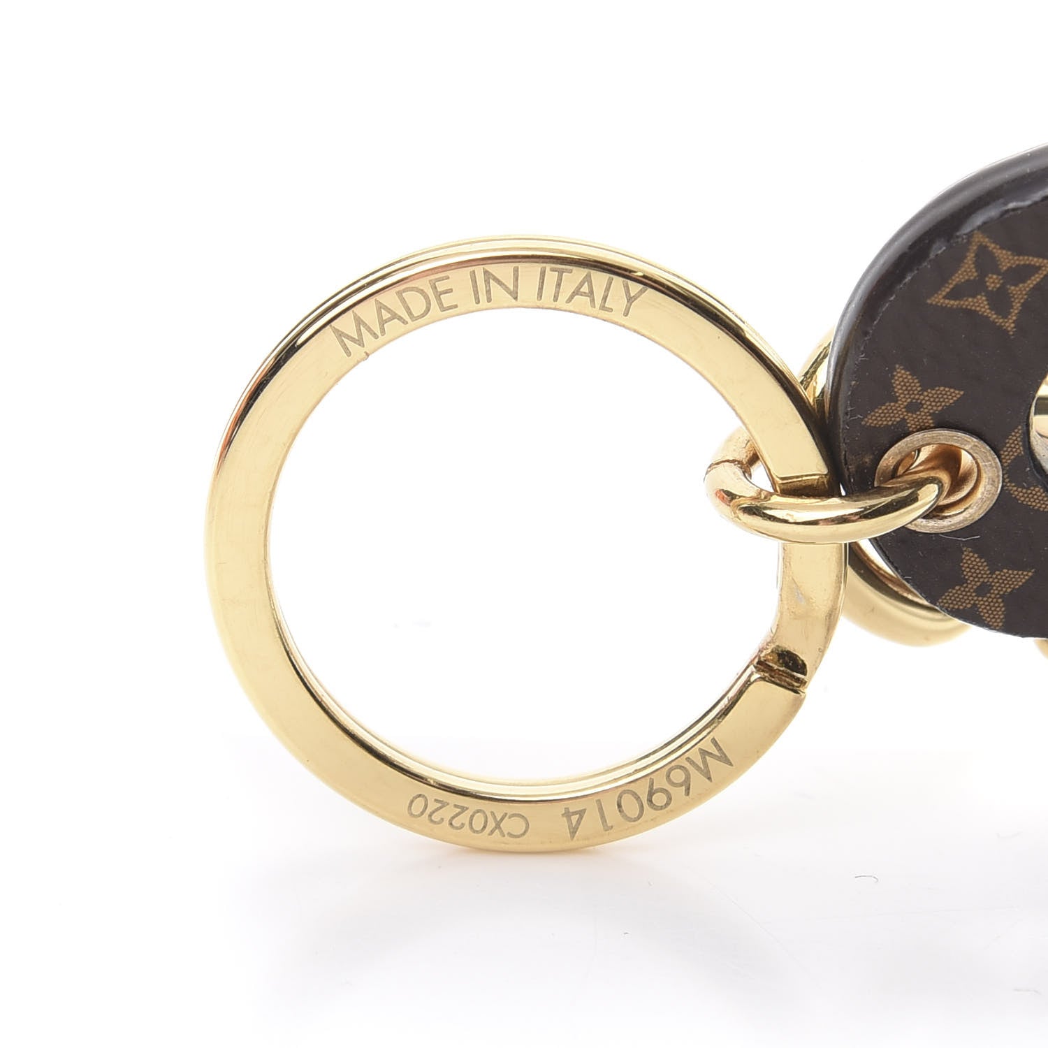 Louis Vuitton Calfskin Monogram Vuittonite Rat Bag Charm Key Holder 4 of 5