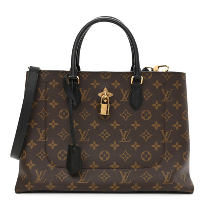 Louis Vuitton Monogram Flower Tote Black 1 of 12