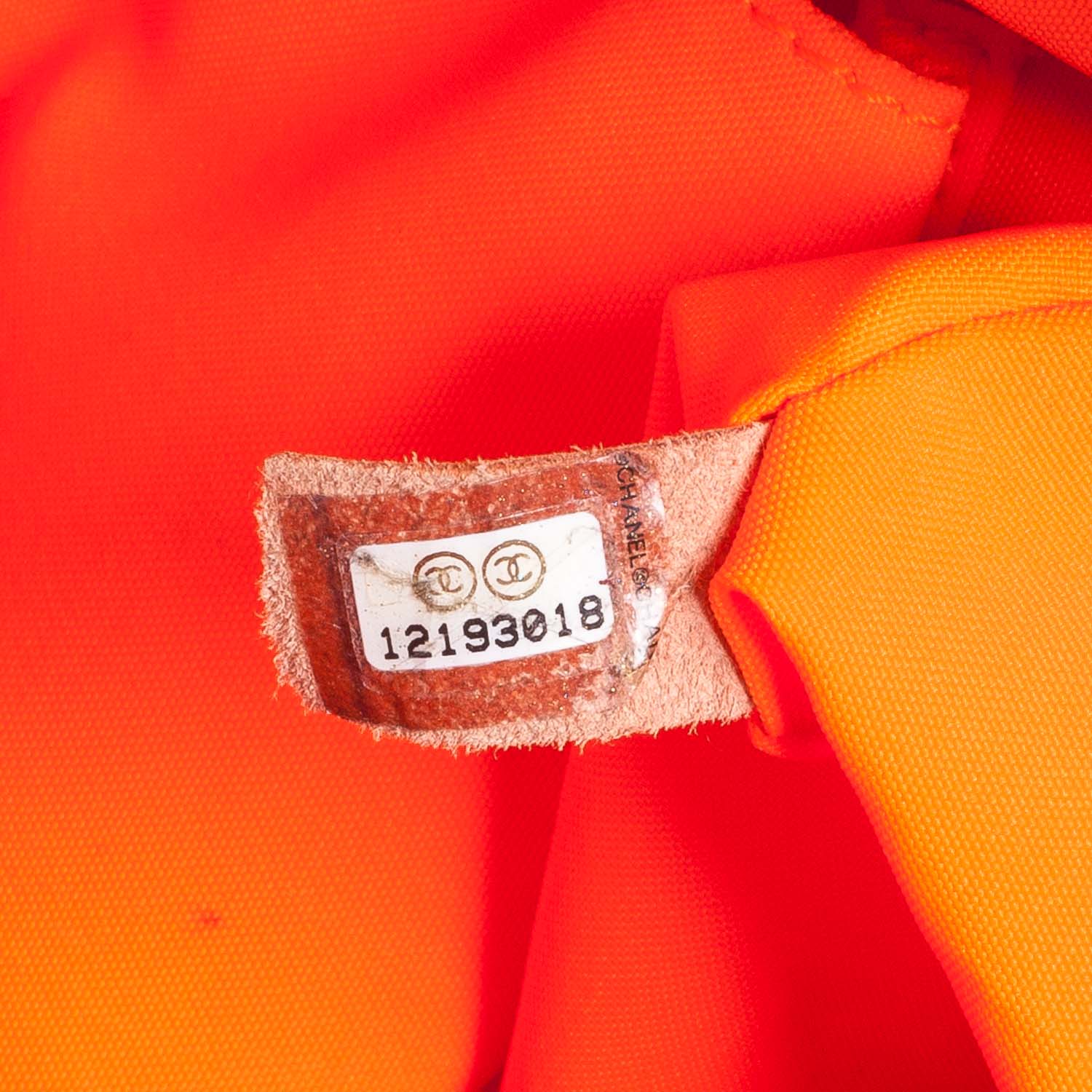 Chanel Patent Day Glo Flap Bag Beige 9 of 11