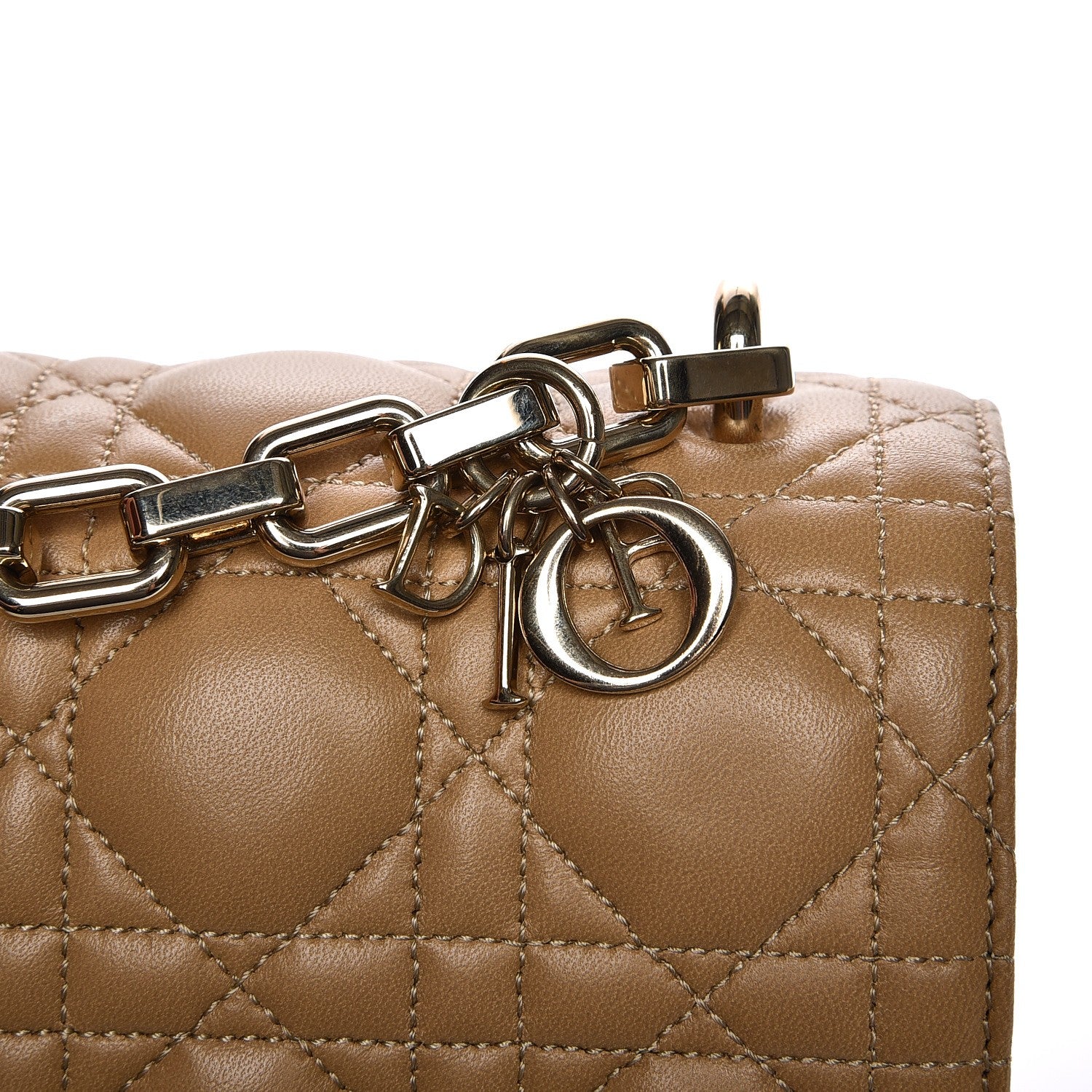 Christian Dior Lambskin Cannage Large Miss Dior Flap Beige 9 of 9