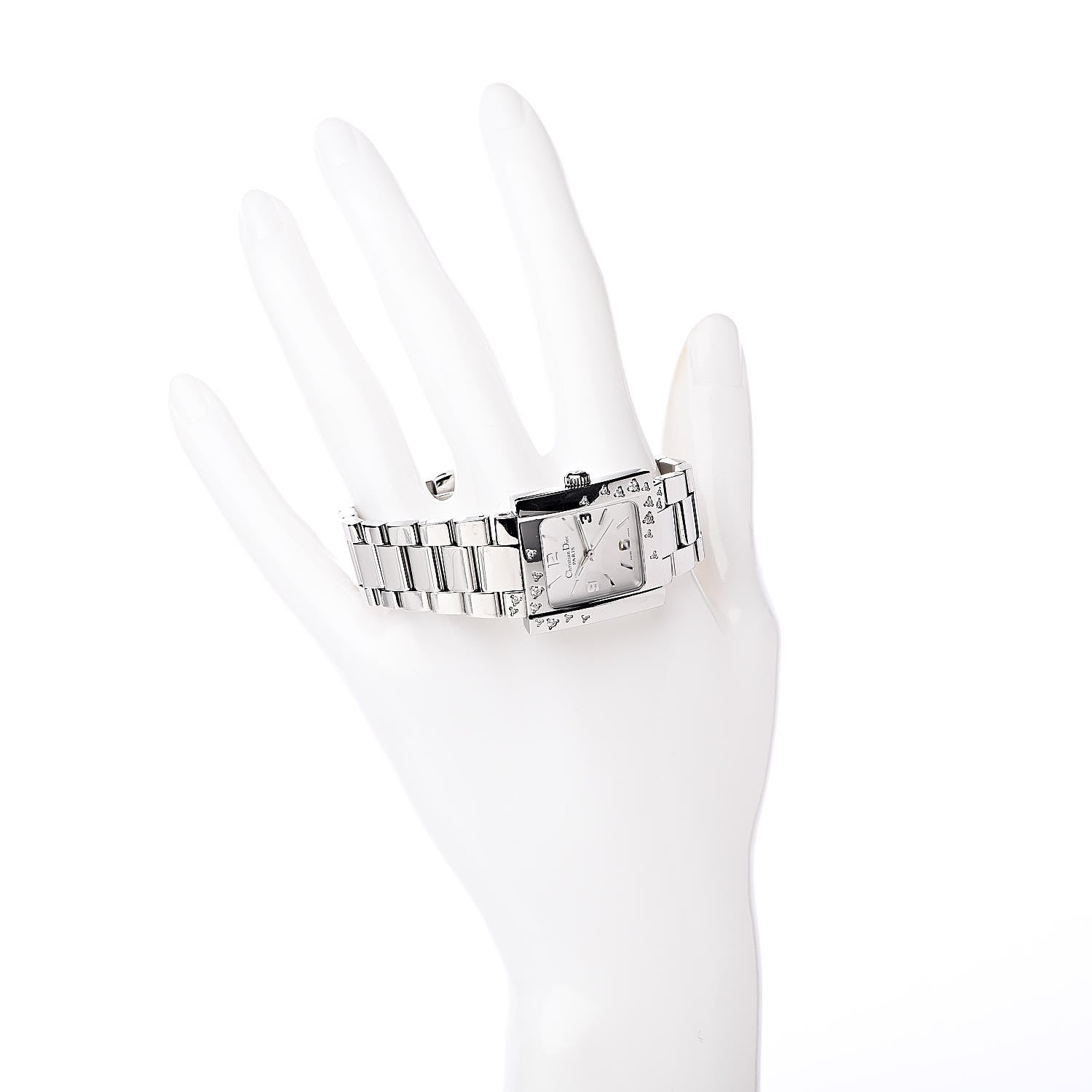 Christian Dior Stainless Steel Diamond 24mm Riva Quartz Watch 2 of 6