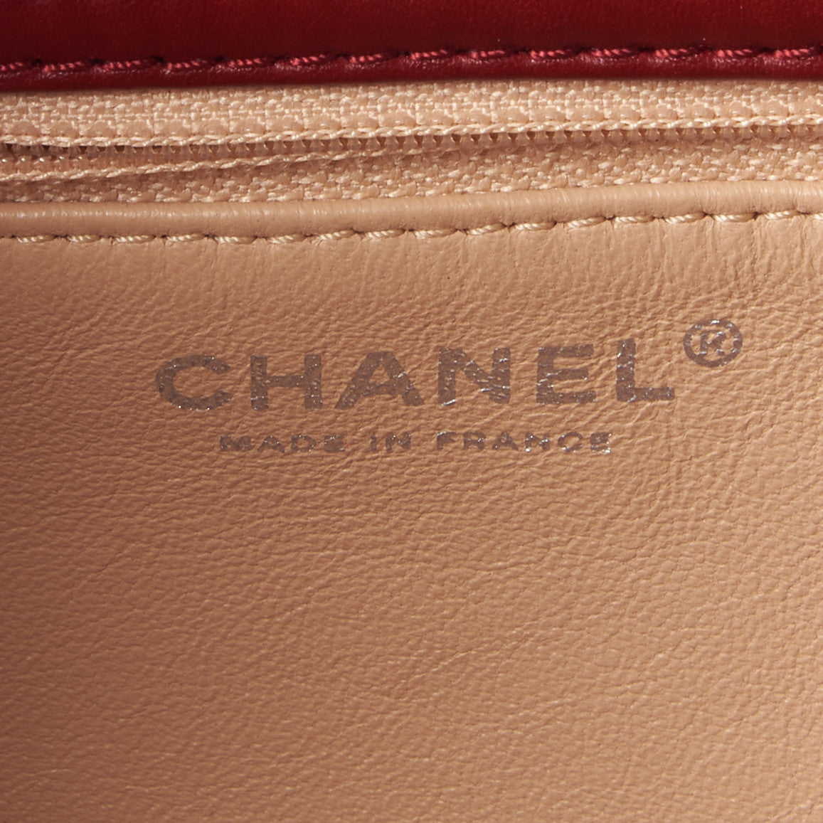 Smooth Calfskin Luxe Ligne Flap Red