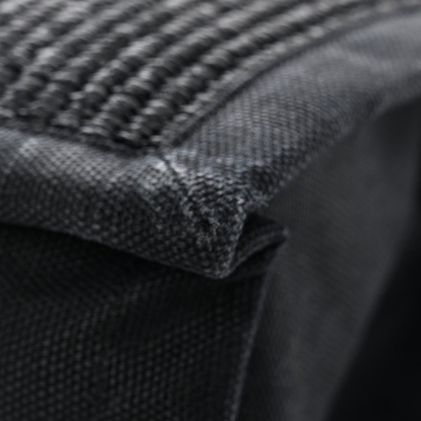 Raffia Linen Calfskin Rive Gauche Tote Black