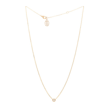 Cartier 18K Yellow Gold Diamond SM D'Amour Pendant Necklace 3 of 5