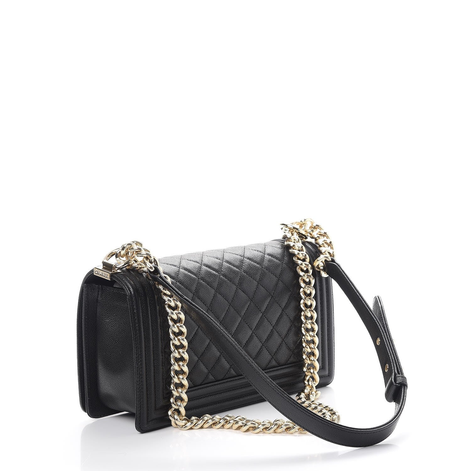 Chanel Caviar Quilted Medium Boy Flap Black 4 of 10