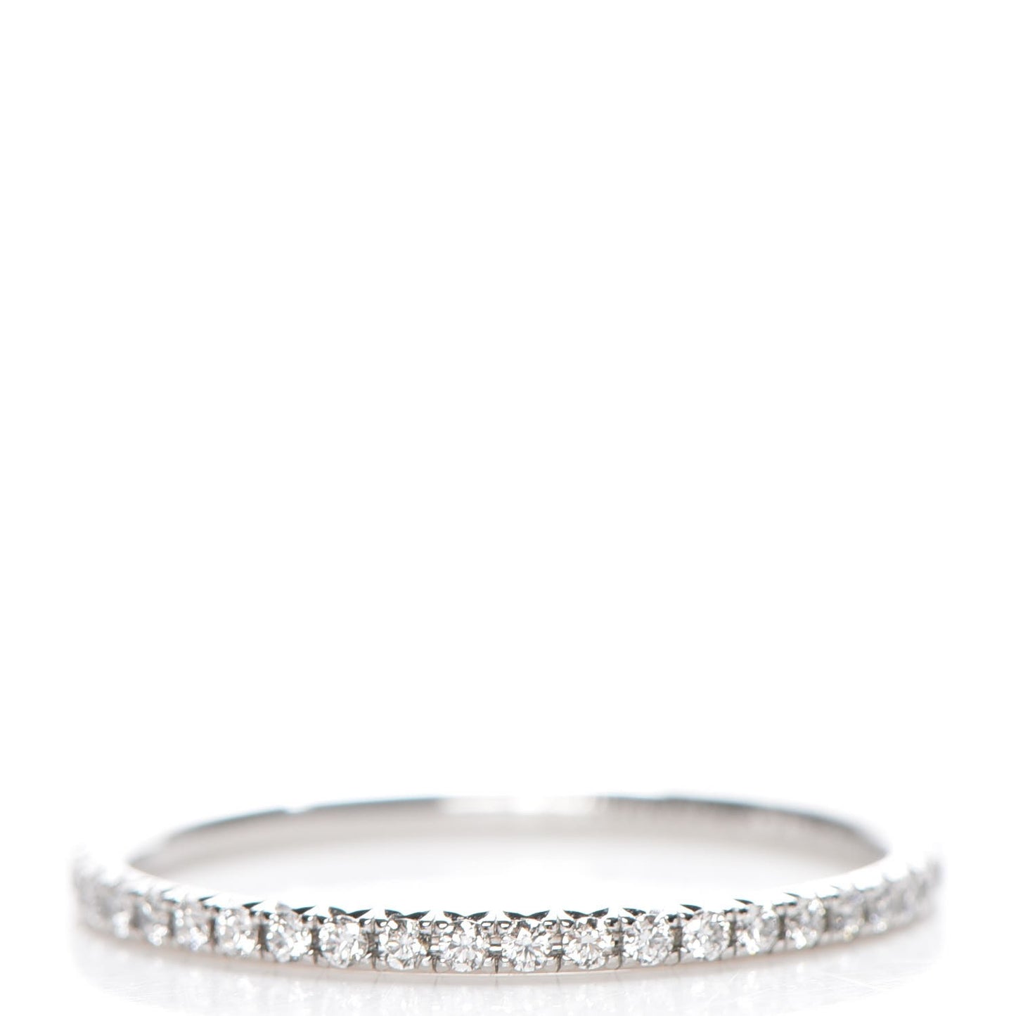 18K White Gold Diamond Metro Ring 7.5