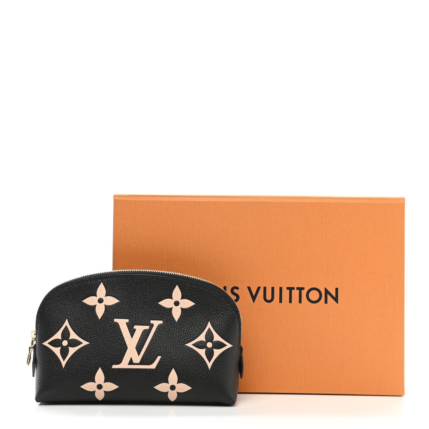Empreinte Monogram Giant Cosmetic Pouch Black Beige