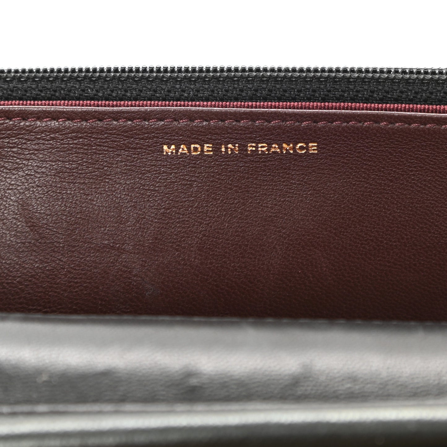Lambskin Quilted Wallet On Chain WOC Black