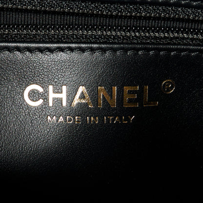 Chanel Shiny Aged Calfskin Quilted Nano Kelly Shopper Black 6 of 11