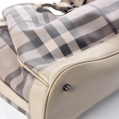 Burberry Smoked Check Medium Walden Belted Hobo Trench 9 of 12