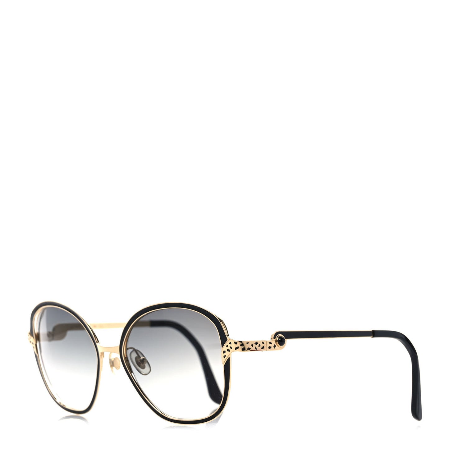 Panthere De Cartier Sunglasses Gold Black