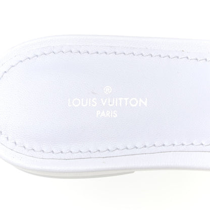 Louis Vuitton Lambskin Embossed Monogram Revival Flat Mules 40 White 20 of 21