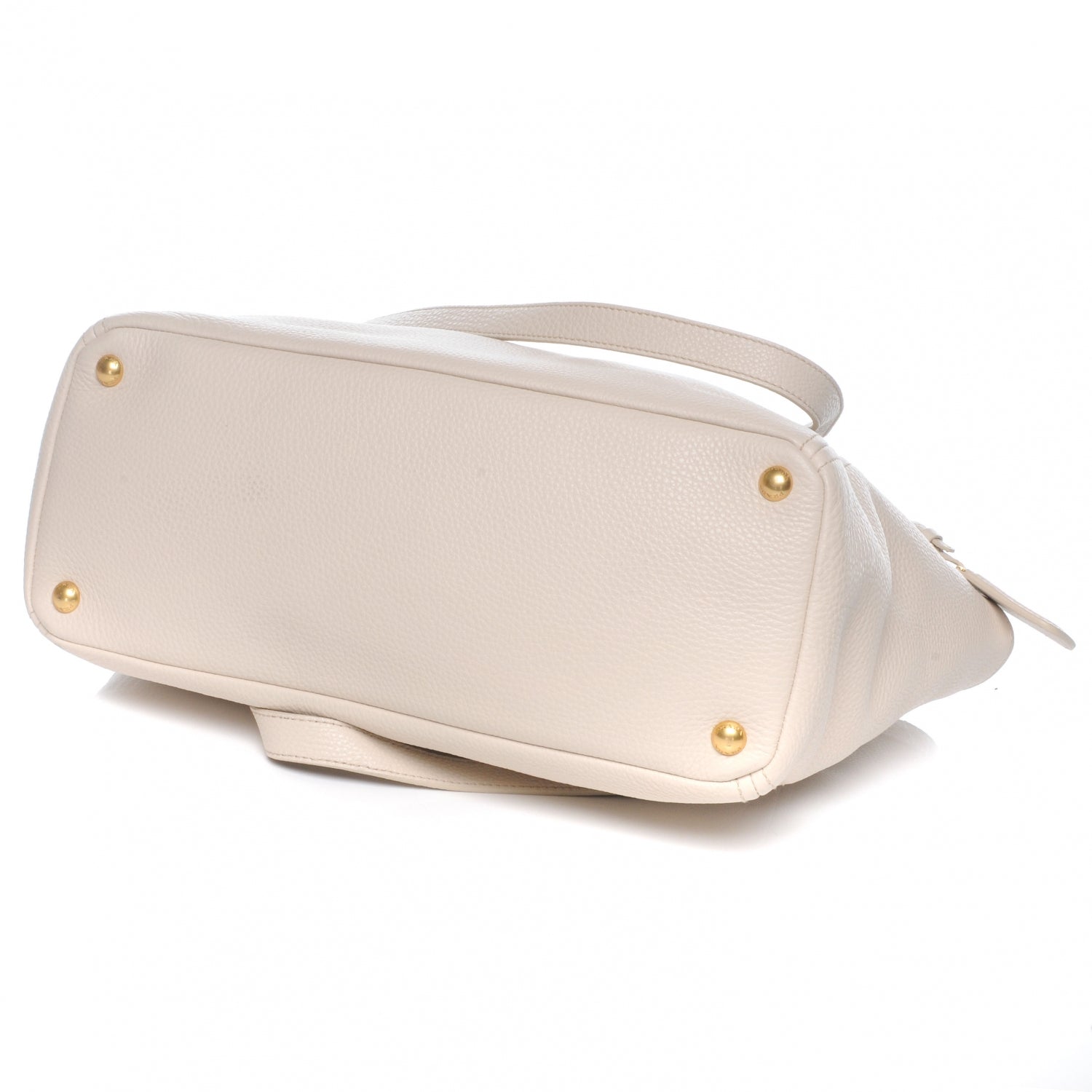 Prada Sacca Vitello Daino Tote Shoulder Bag Talco 4 of 8