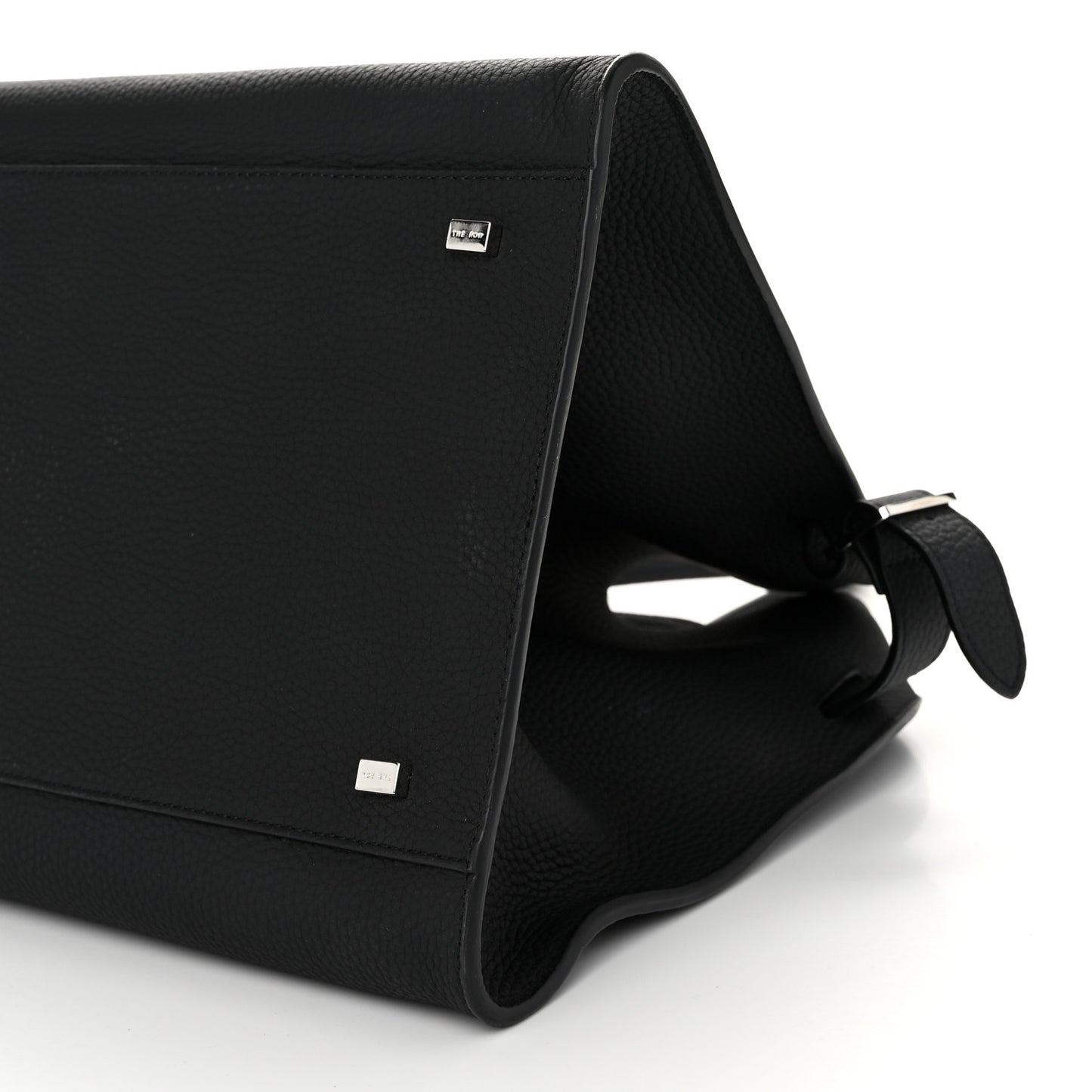 Matte Grained Calfskin Soft Margaux 15 Black