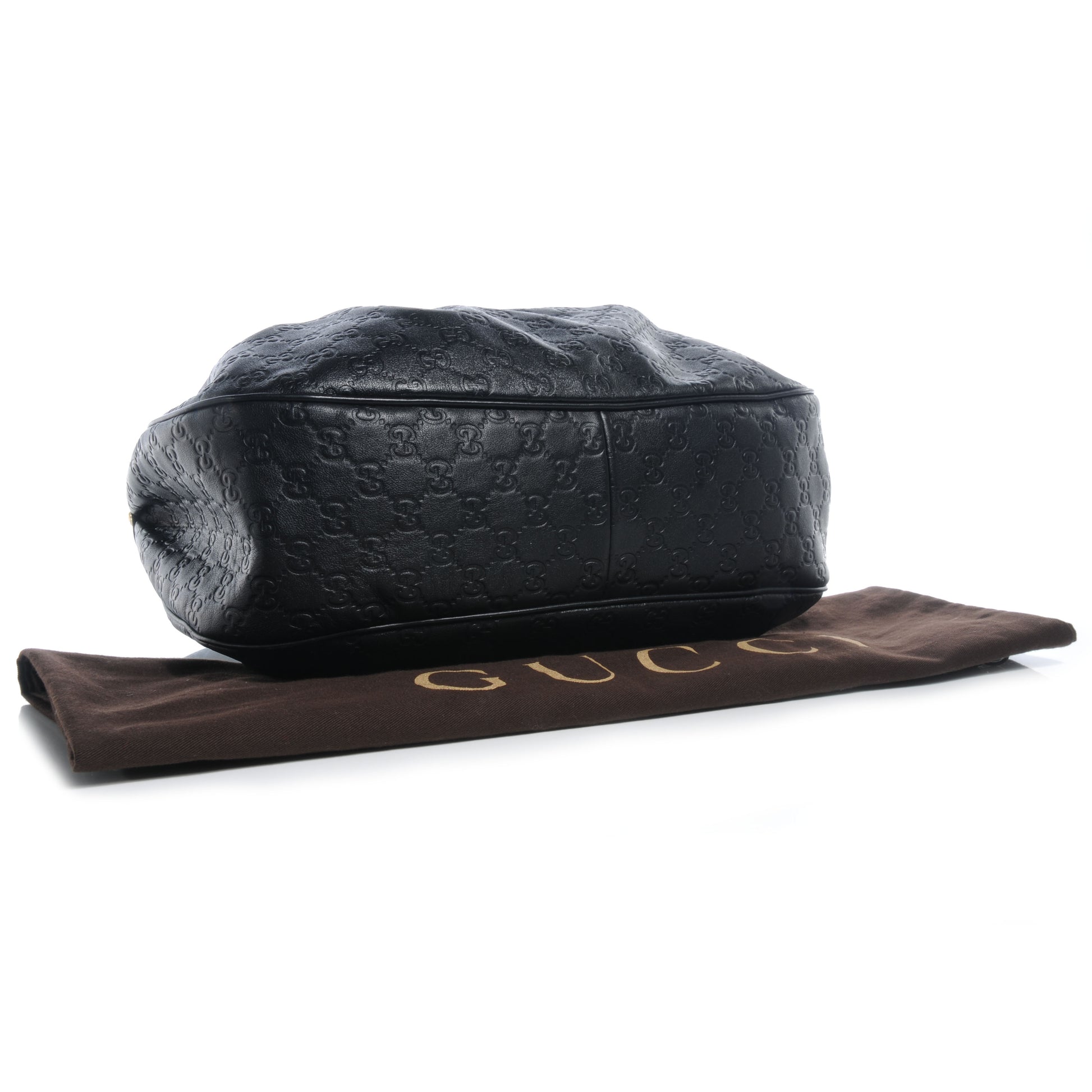 Gucci Guccissima Medium Sukey Hobo Black 4 of 7