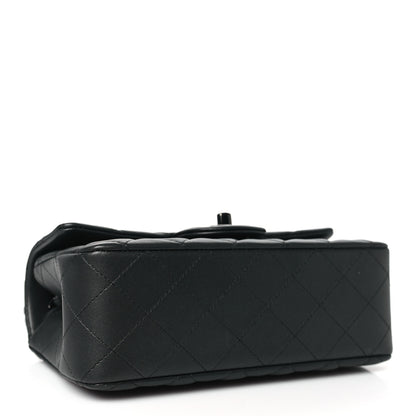 Chanel Lambskin Quilted Mini Rectangular Flap So Black 4 of 11
