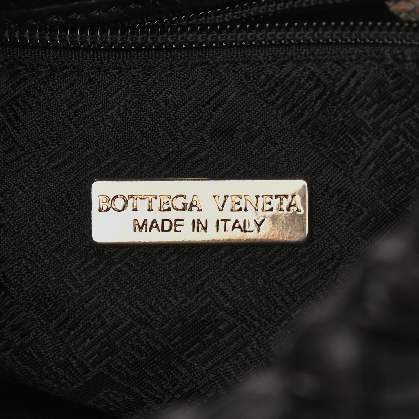 Nappa Intrecciato Crossbody Black