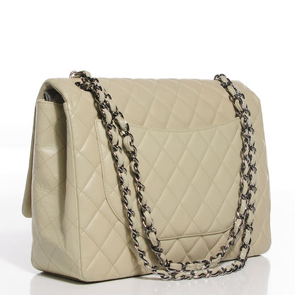 Chanel Lambskin Quilted Maxi Single Flap 3 of 8