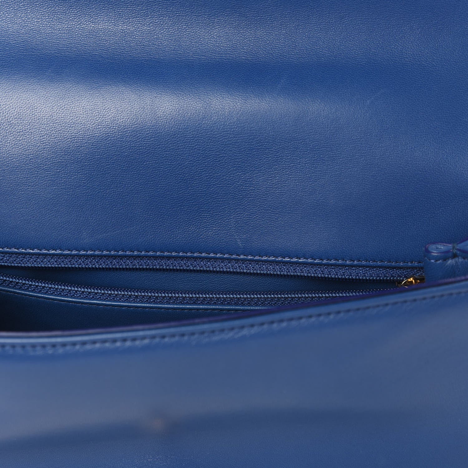 Chanel Lambskin Small Carry Chic Flap Blue 12 of 16
