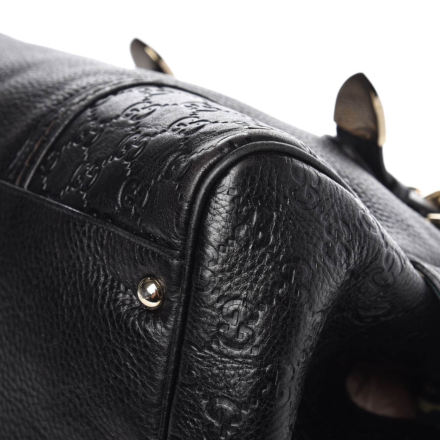 Gucci Guccissima Signoria Large Dome Bag Black 8 of 11
