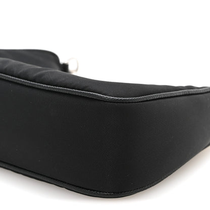 Prada Tessuto Nylon Mini Re-Edition 2000 Shoulder Bag Black 10 of 11