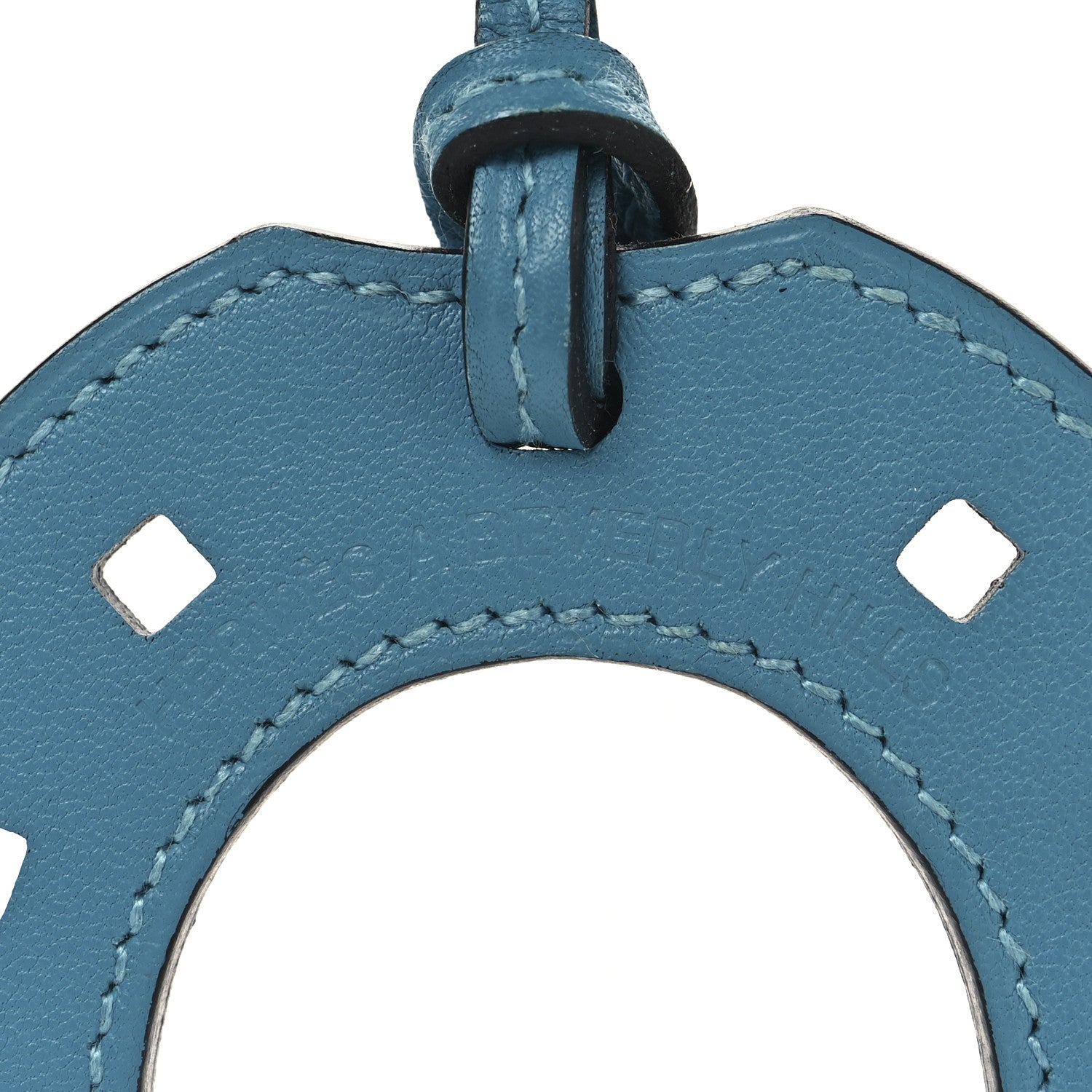 Hermes Swift Paddock Horseshoe Bag Charm Turquoise 3 of 4