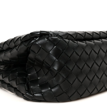 Bottega Veneta Nappa Intrecciato Small Campana Shoulder Bag Black 9 of 10