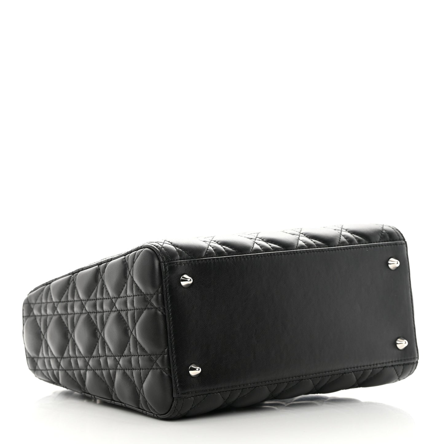 Lambskin Cannage Medium Lady Dior Black