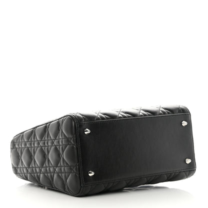 Christian Dior Lambskin Cannage Medium Lady Dior Black 4 of 14