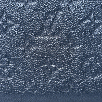 Louis Vuitton Metallic Empreinte Monogram Zippy Wallet Navy Nacre 7 of 7