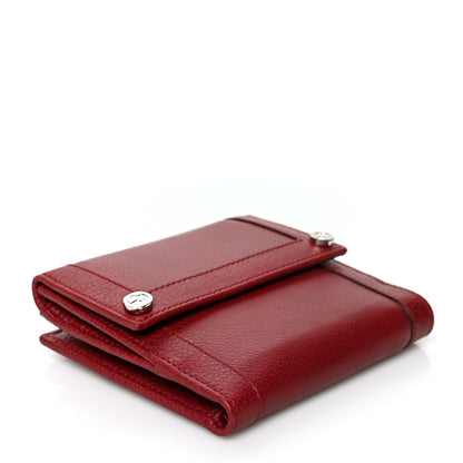 Gucci Textured Calfskin French Flap Wallet Red 4 of 9
