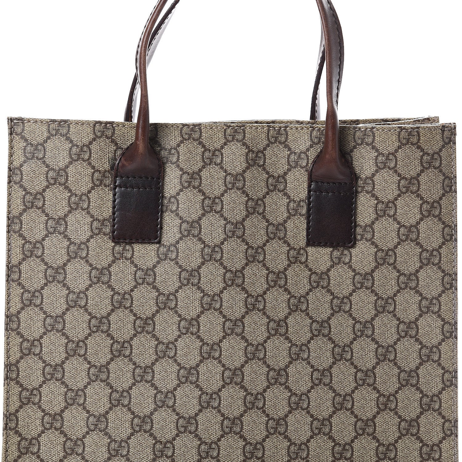 Gucci GG Plus Monogram Small Vertical Tote Dark Brown 6 of 8