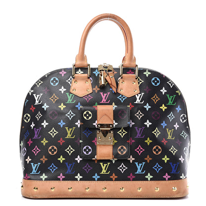Louis Vuitton Monogram Multicolor Alma GM Black 1 of 10