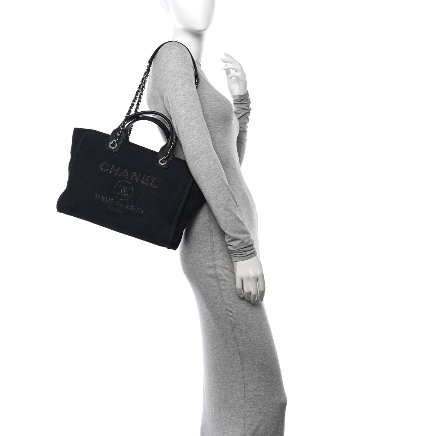 Mixed Fibers Small Deauville Tote Black