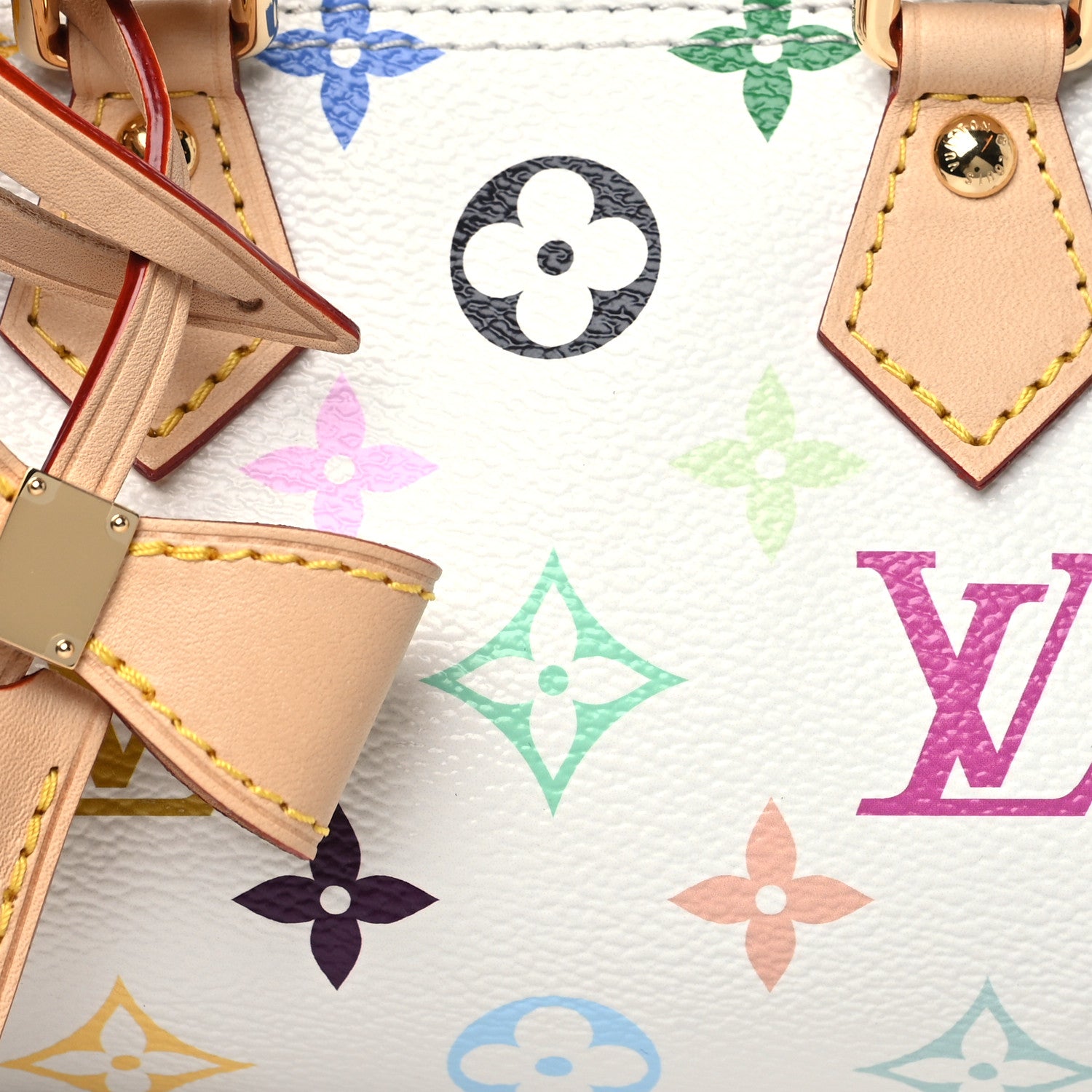 Louis Vuitton LV X TM Monogram Multicolor Nano Speedy White 7 of 10