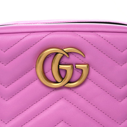 Gucci Calfskin Matelasse Small GG Marmont Chain Shoulder Bag Candy Mousse 8 of 11