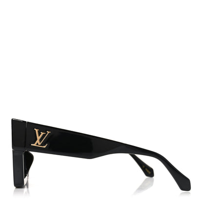Louis Vuitton Acetate Swarovski Crystal Cyclone Sunglasses Z1578E Black 3 of 7