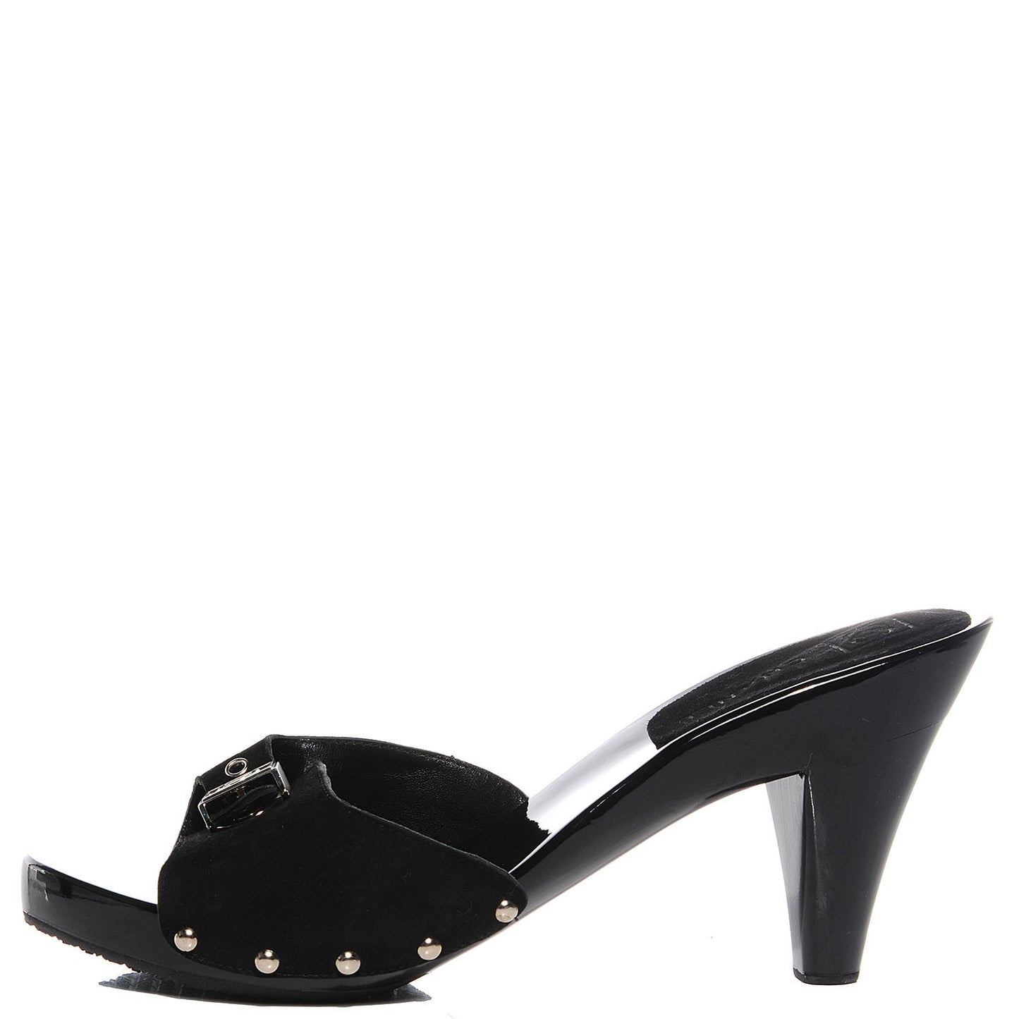 Suede CC Mules 41 Black