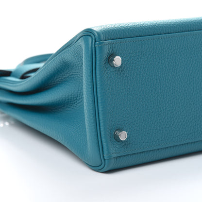 Hermes Togo Kelly Retourne 32 Bleu Izmir 10 of 13